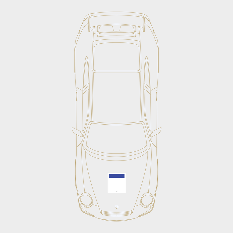 Druck Group B Number Plate in White/Blue