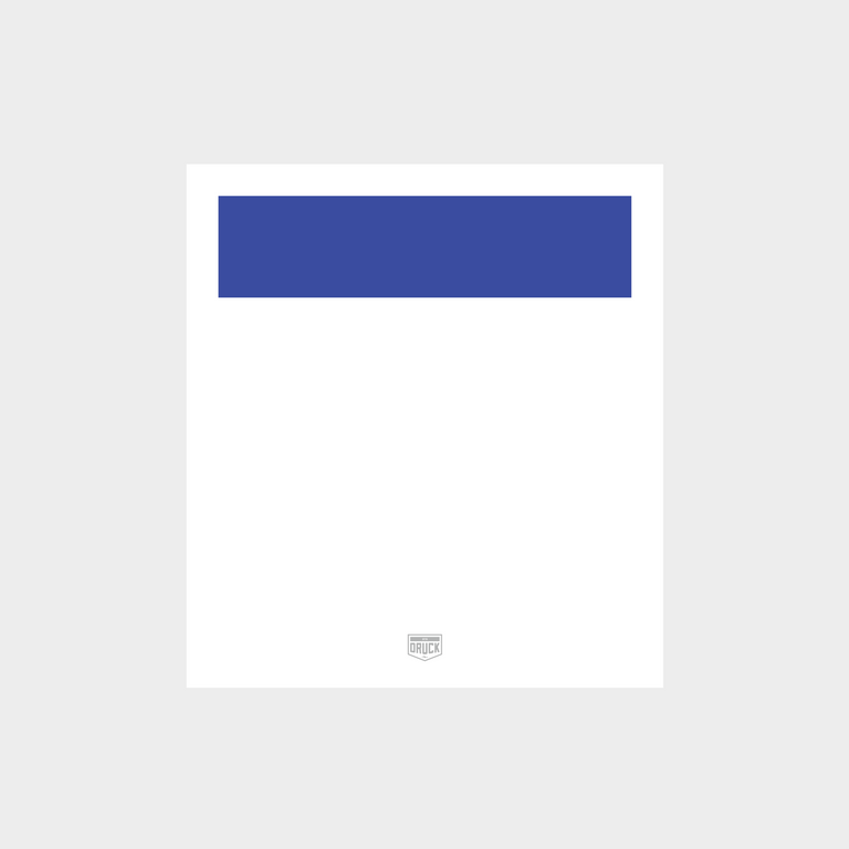 Druck Group B Number Plate in White/Blue