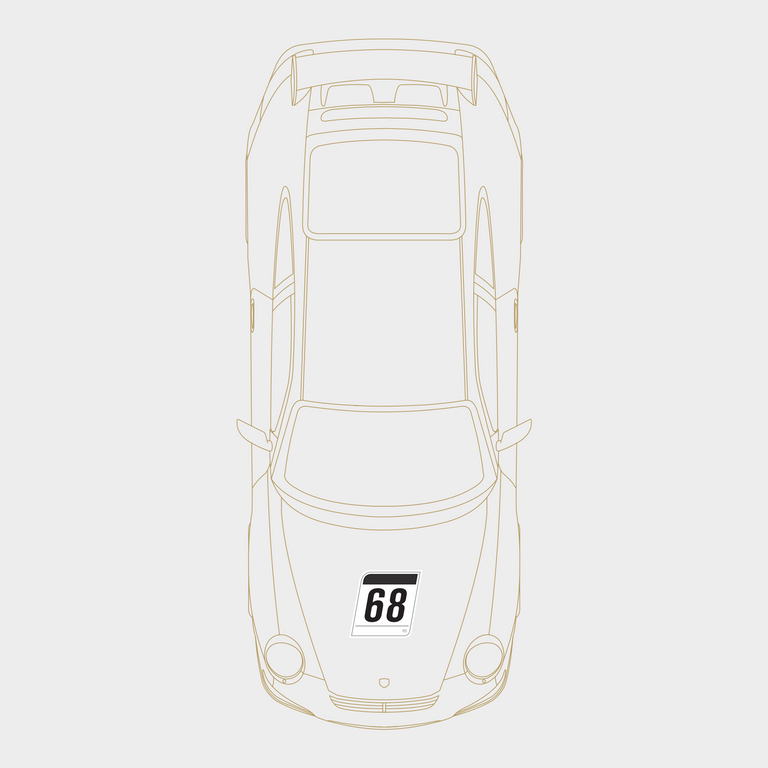 Druck GT1 Number Plate: 2-Pack Kit