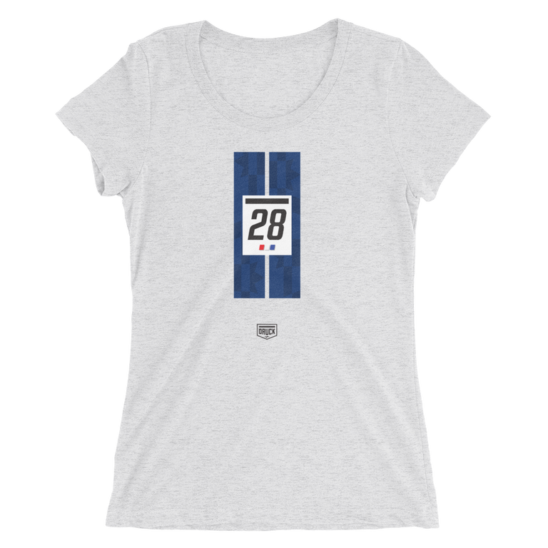 DRUCK CAM DAS #28 LIVERY STRIPE Women's T