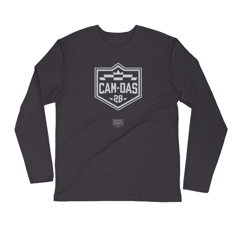 DRUCK CAM DAS #28 BADGE Long Sleeve Fitted Crew