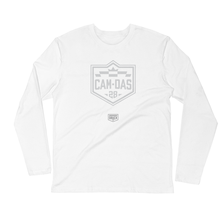 DRUCK CAM DAS #28 BADGE Long Sleeve Fitted Crew