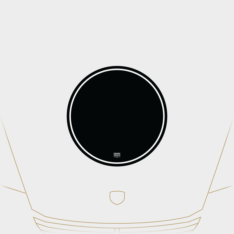Druck Monaco Rally Meatball Number Plate in Black