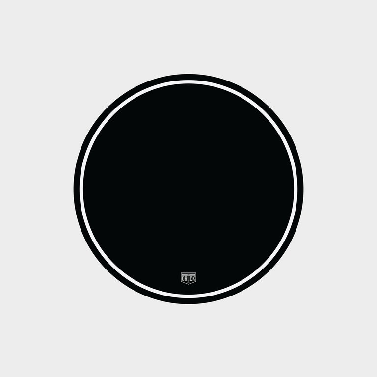 Druck Monaco Rally Meatball Number Plate in Black