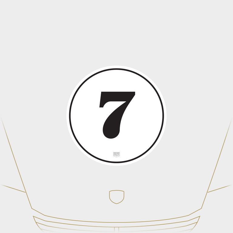 Druck Monaco Rally Meatball in White: 3-Pack Kit