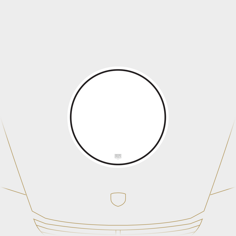 Druck Monaco Rally Meatball Number Plate in White