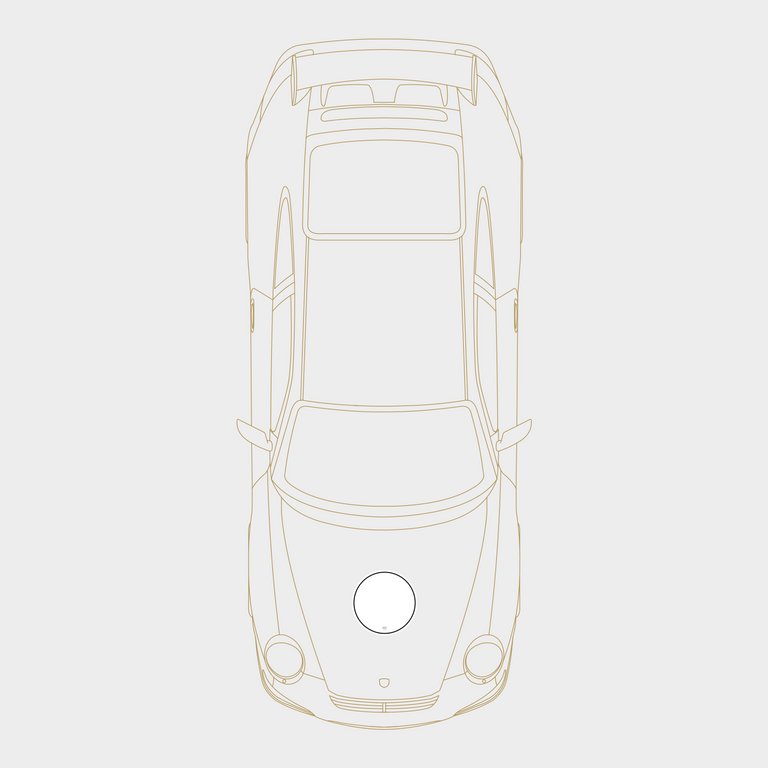 Druck Monaco Rally Meatball Number Plate in White