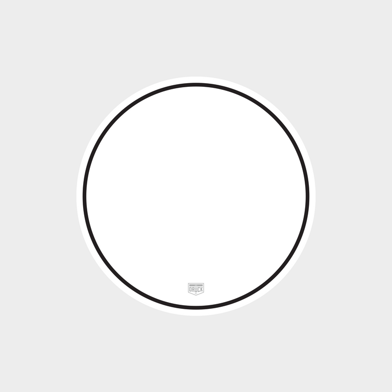 Druck Monaco Rally Meatball Number Plate in White