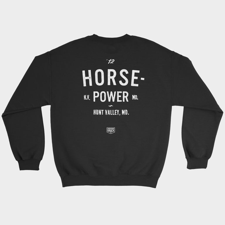Druck x HVH “Horsepower” Unisex Crew Sweatshirt